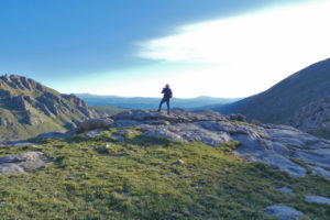 man on mountain