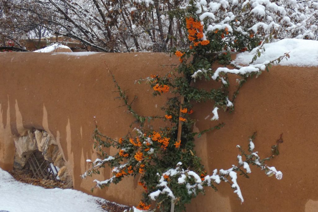 snow in santa fe